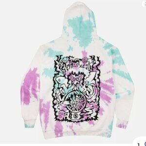 Channel 5 Men News Crystal Dye Hoodie Sweatshirt Large